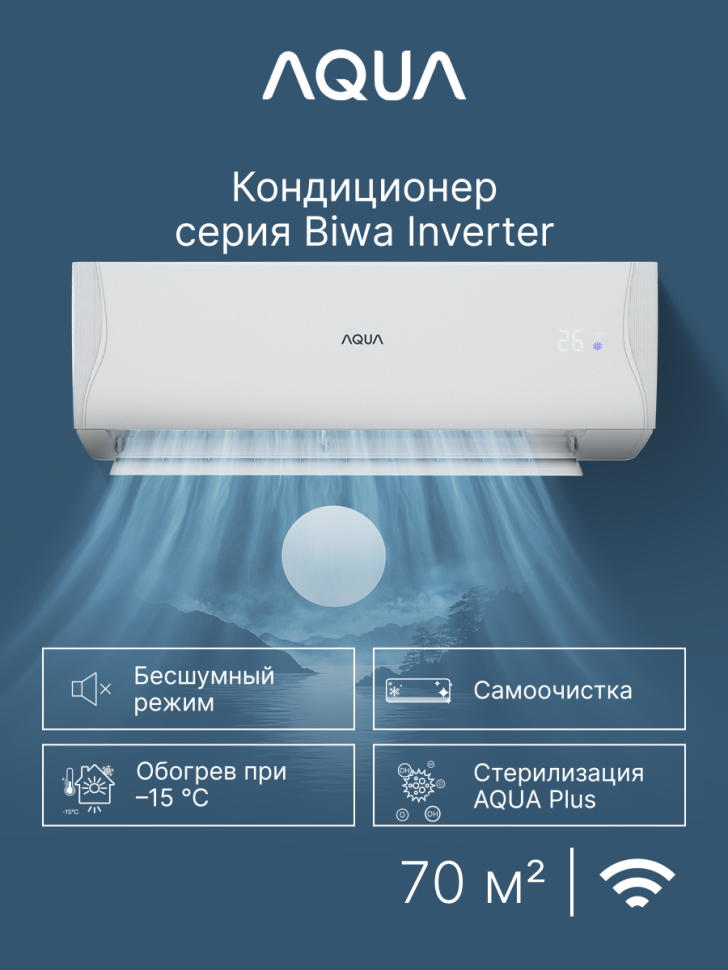 Сплит-система Aqua AQI-70BIQ1/R3(IN)/AQI-70BIQ1/R3(OUT) Biwa Inverter