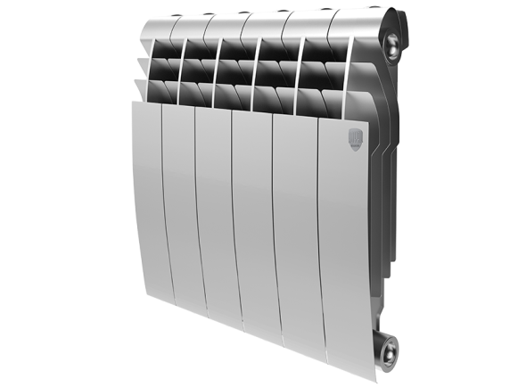 Биметаллический радиатор отопления Royal Thermo BiLiner 350 12 секций Silver Satin