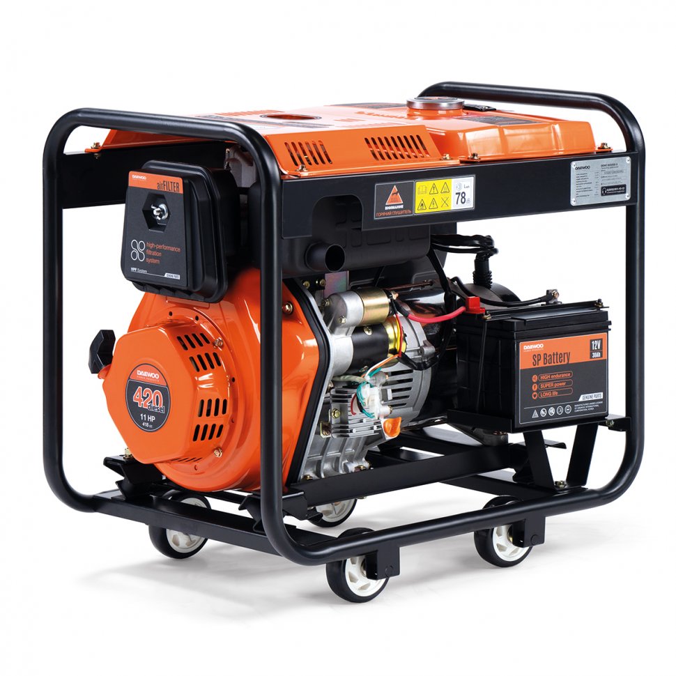 Дизельный электрогенератор Daewoo Power Products DDAE 6000XE-3