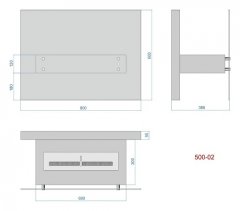 Напольный биокамин Lux Fire Консул 2 800 БКН-К2-800