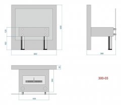 Напольный биокамин Lux Fire Консул 3 600 БКН-К3-600