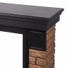 Портал Firelight Forte Wood Classic камень темный/шпон венге