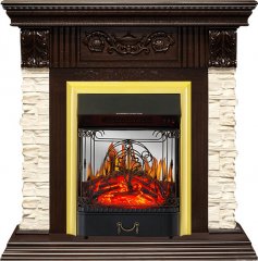 Каминокомплект Royal Flame Luxemburg с очагом Majestic FX M Brass